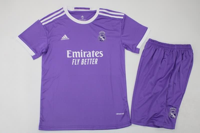 Kids Real Madrid 2016/17 Away Soccer Jersey And Shorts