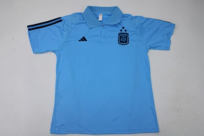 AAA Quality Argentina 2022 Blue Polo Soccer T-Shirt