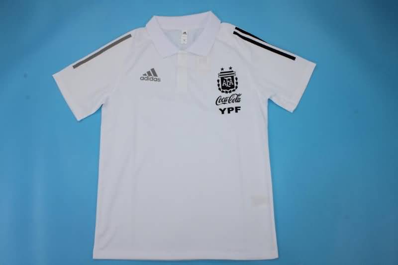 AAA Quality Argentina 2022 White Polo Soccer T-Shirt