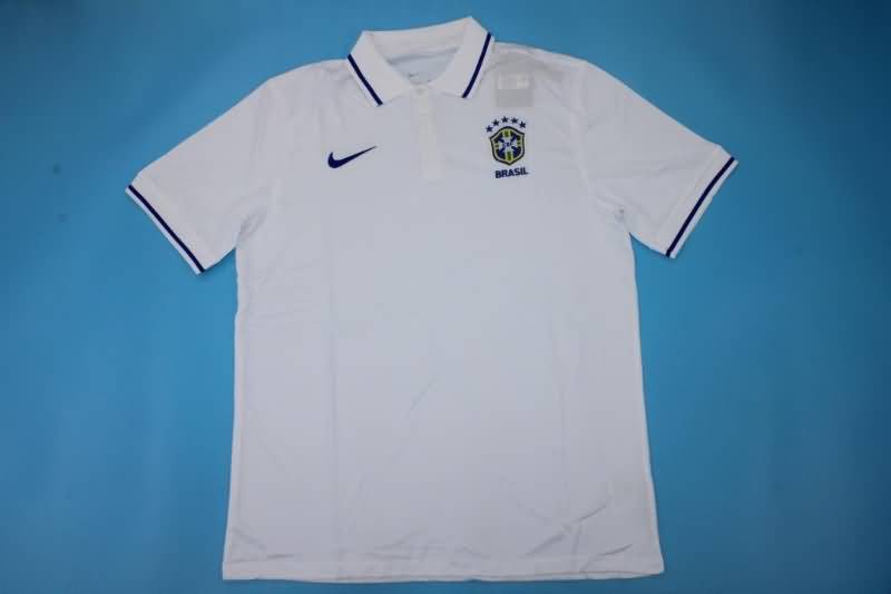 AAA Quality Brazil 2022 White Polo Soccer T-Shirt 02