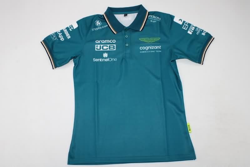 AAA Quality Aston Martin 2023 Green Polo Soccer T-Shirt