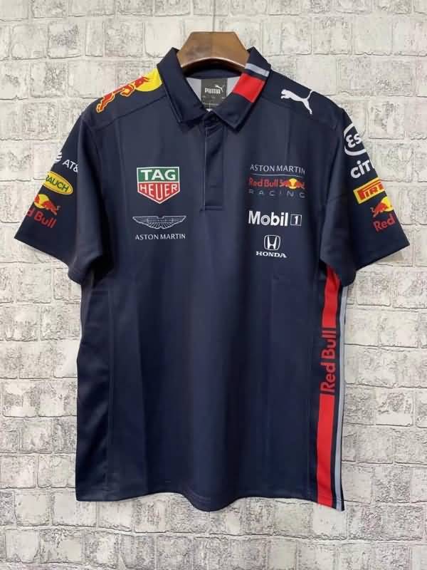 AAA Quality Red Bull 2022 Dark Blue Polo Soccer T-Shirt 02