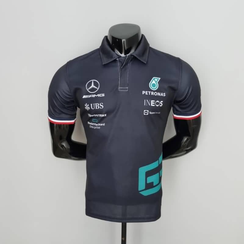 AAA Quality Mercedes 2022 Black Polo Soccer T-Shirt