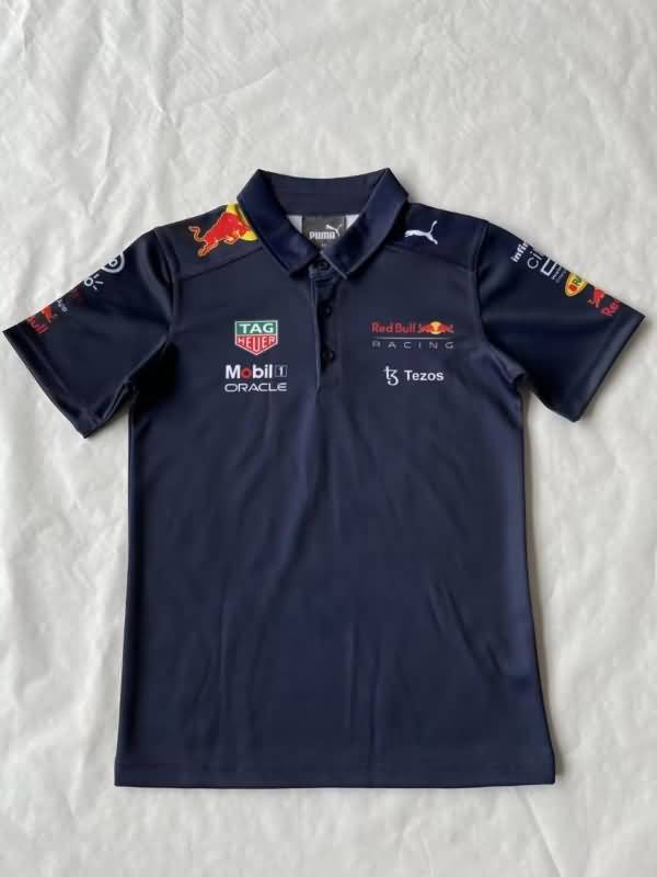 AAA Quality Red Bull 2022 Dark Blue Polo Soccer T-Shirt 03