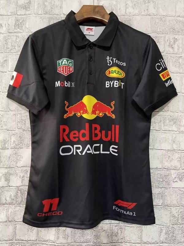 AAA Quality Red Bull 2022 Dark Blue Polo Soccer T-Shirt 04