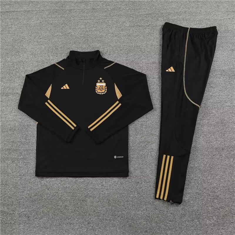 AAA Quality Argentina 2023 Black Soccer Tracksuit