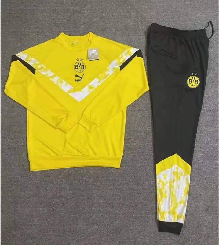 Kids AAA Quality Dortmund 22/23 Yellow Soccer Tracksuit
