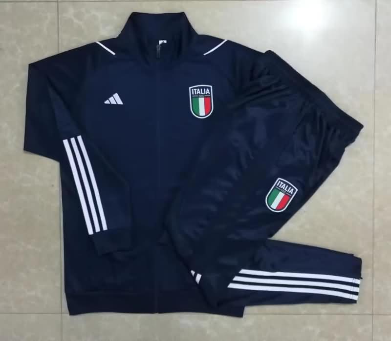 AAA Quality Italy 2023 Dark Blue Soccer Tracksuit