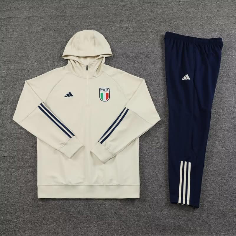 AAA Quality Italy 2023 White Soccer Tracksuit 03