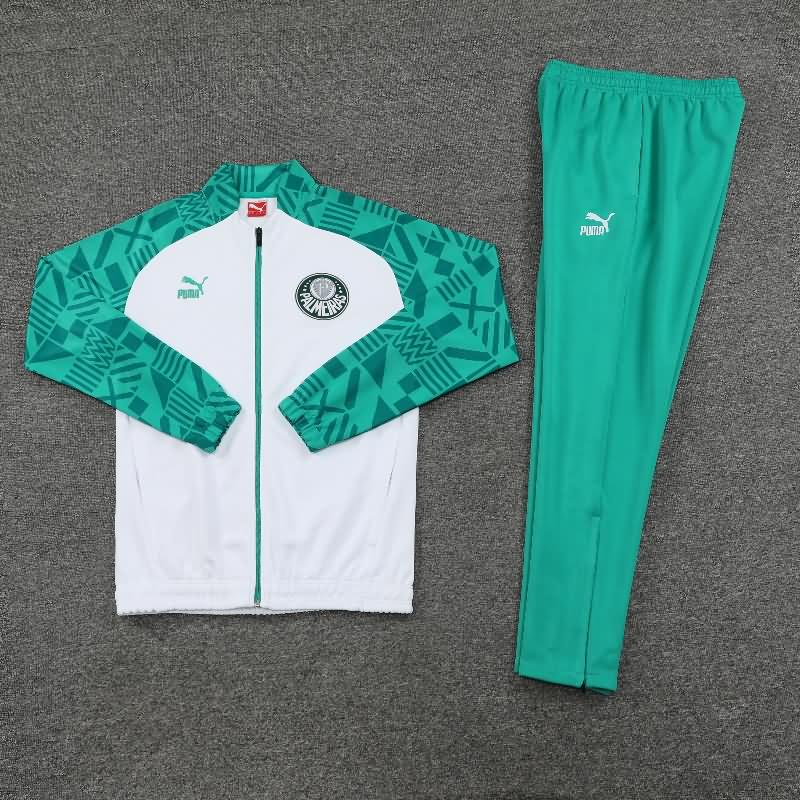 AAA Quality Palmeiras 2023 White Soccer Tracksuit 02