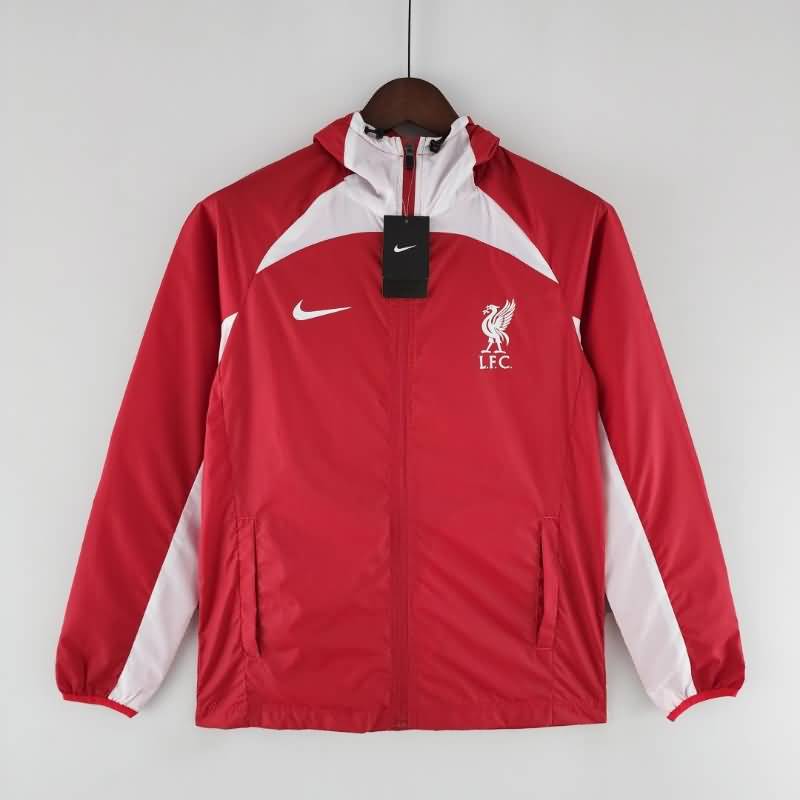 AAA Quality Liverpool 22/23 Red Soccer Windbreaker