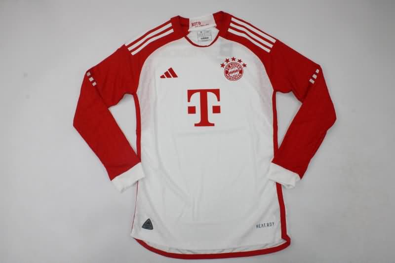 AAA Quality Bayern Munich 23/24 Home Long Sleeve Soccer Jersey (Player)