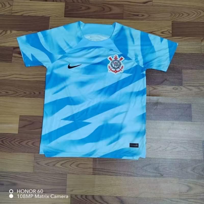 AAA Quality Corinthians 2023 Goalkeeper Blue Soccer Jersey