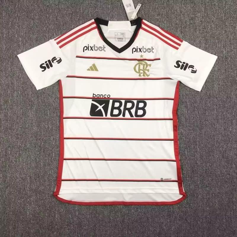 AAA Quality Flamengo 2023 Away Soccer Jersey Sponsor