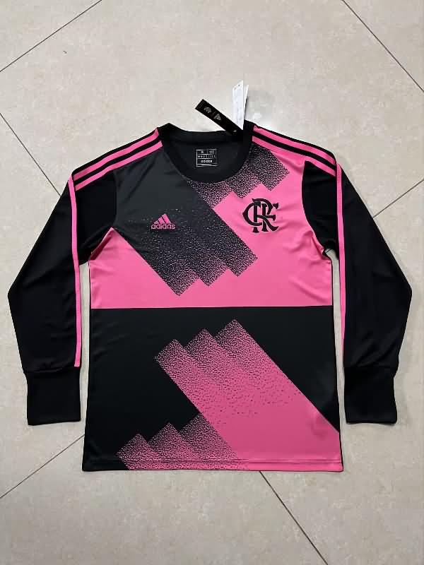 AAA Quality Flamengo 2023 Goalkeeper Pink Long Soccer Jersey