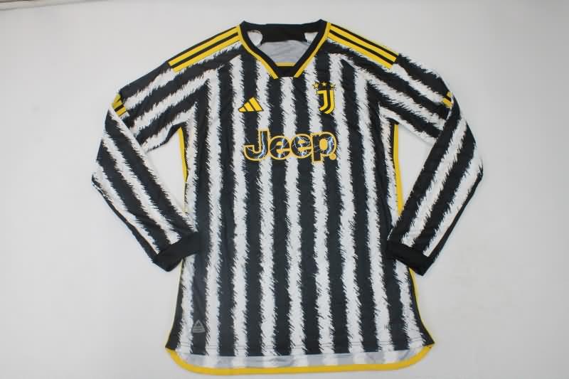 AAA Quality Juventus 23/24 Home Long Sleeve Soccer Jersey (Player)