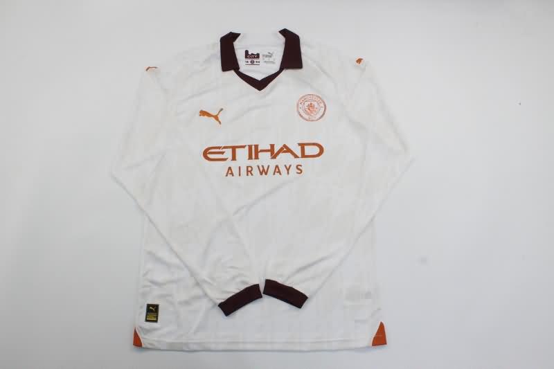AAA Quality Manchester City 23/24 Away Long Sleeve Soccer Jersey
