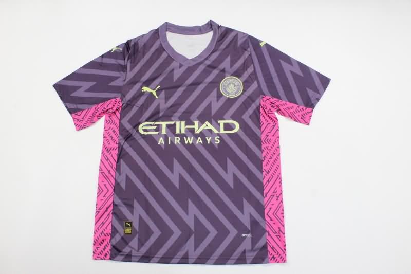 AAA Quality Manchester City 23/24 Goalkeeper Purples Soccer Jersey