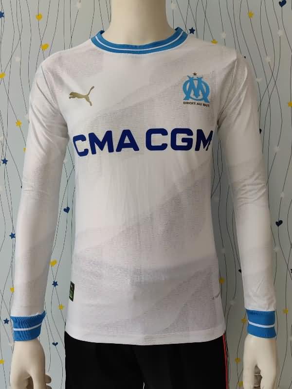 AAA Quality Marseilles 23/24 Home Long Sleeve Soccer Jersey (Player)