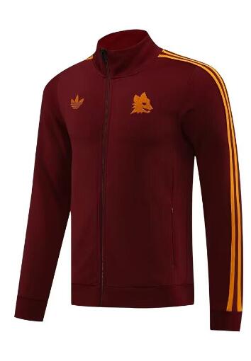 AAA Quality AS Roma 23/24 Red Soccer Jacket