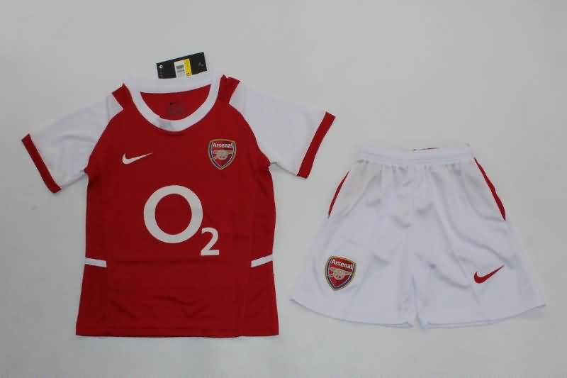 Kids Arsenal 2002/04 Home Soccer Jersey And Shorts
