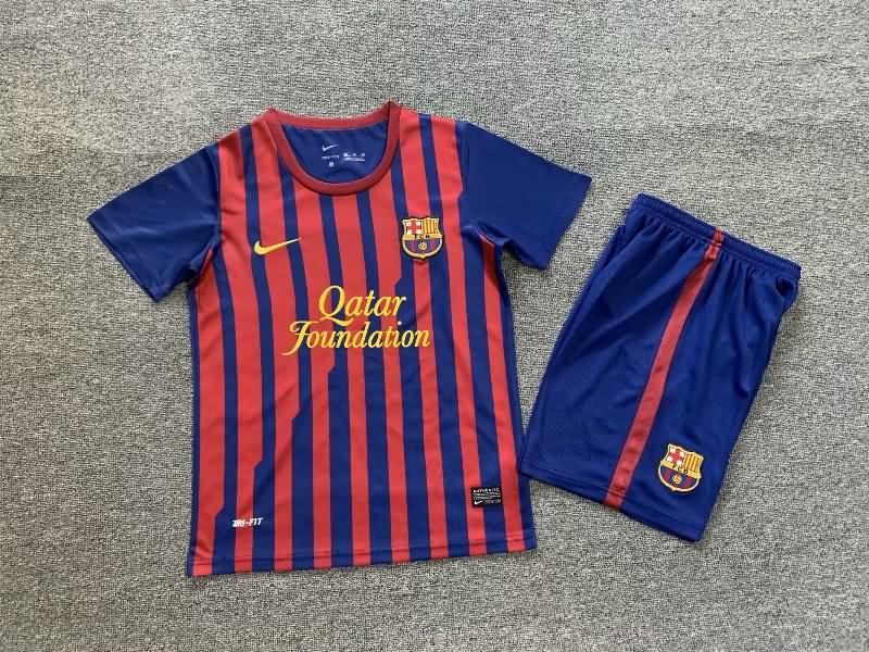 Kids Barcelona 2011/12 Home Soccer Jersey And Shorts
