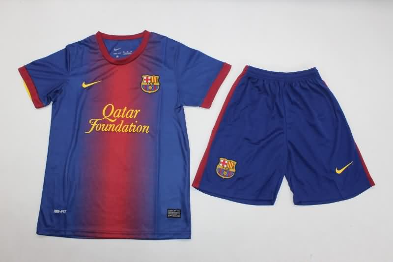 Kids Barcelona 2012/13 Home Soccer Jersey And Shorts
