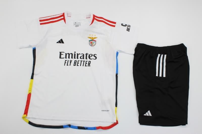 Kids Benfica 23/24 Third Soccer Jersey And Shorts