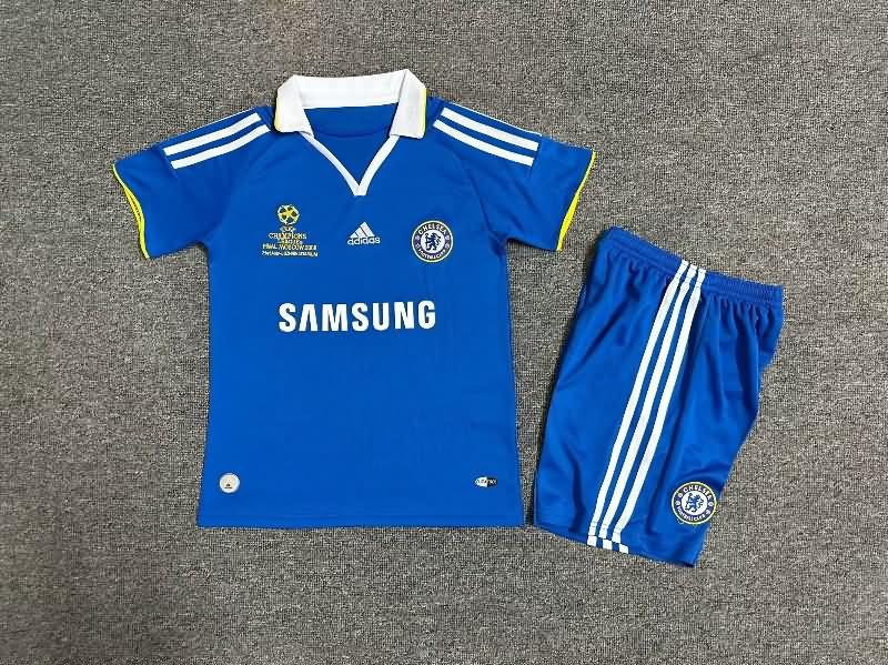Kids Chelsea 2007/08 Home Final Soccer Jersey And Shorts