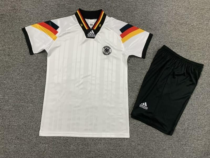 Kids Germany 1992 Home Soccer Jersey And Shorts