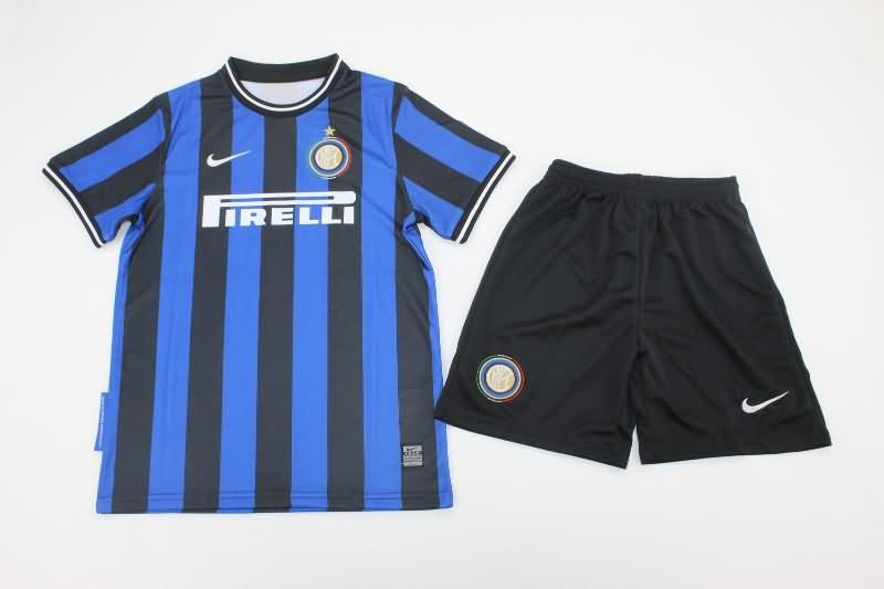 Kids Inter Milan 2009/10 Home Soccer Jersey And Shorts