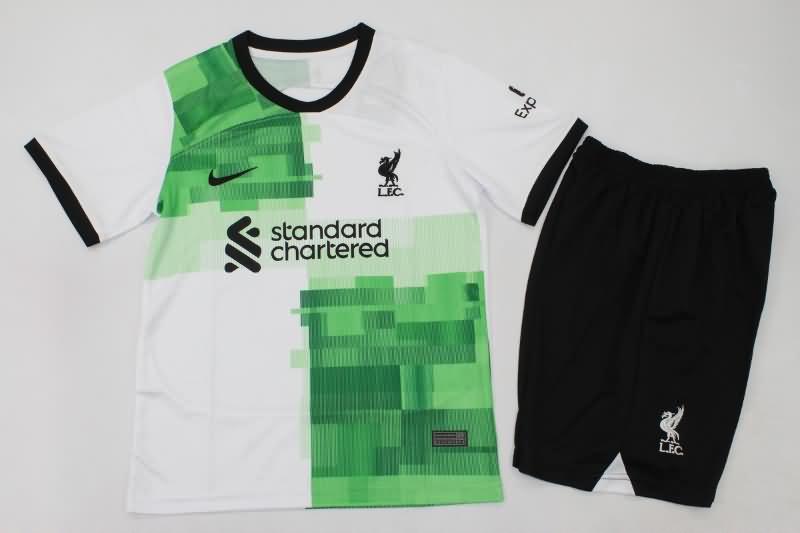 Kids Liverpool 23/24 Away Soccer Jersey And Shorts