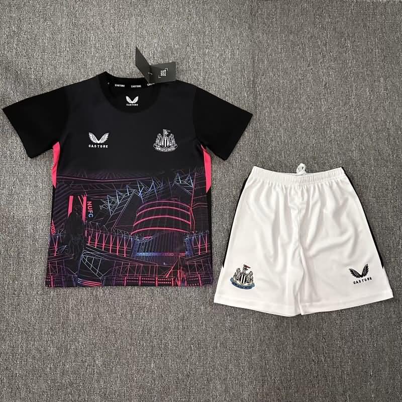 Kids Newcastle United 23/24 Special Soccer Jersey And Shorts