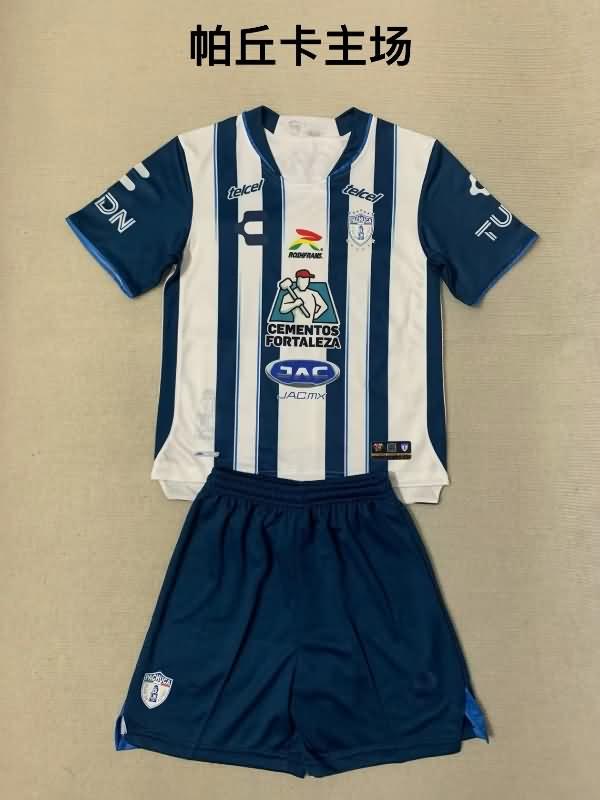 Kids Pachuca 23/24 Home Soccer Jersey And Shorts