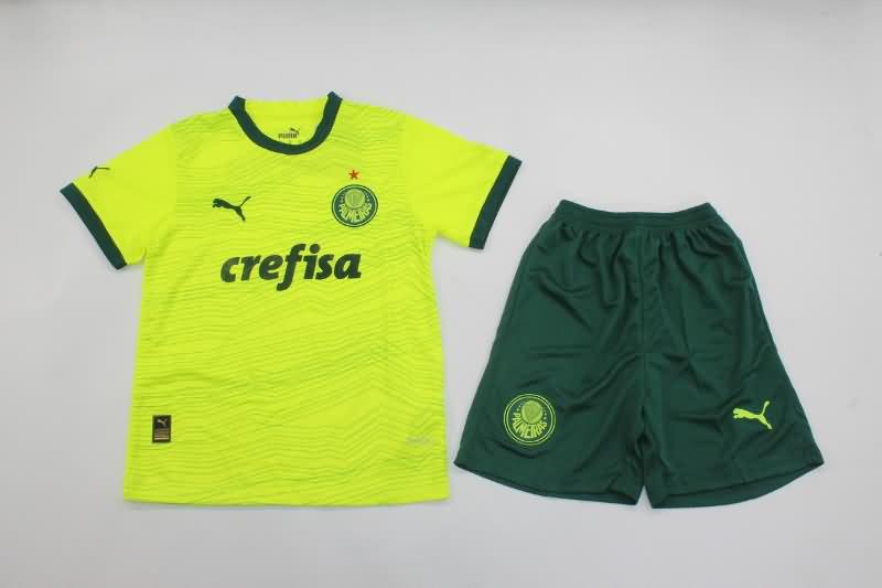 Kids Palmeiras 2023 Third Soccer Jersey And Shorts