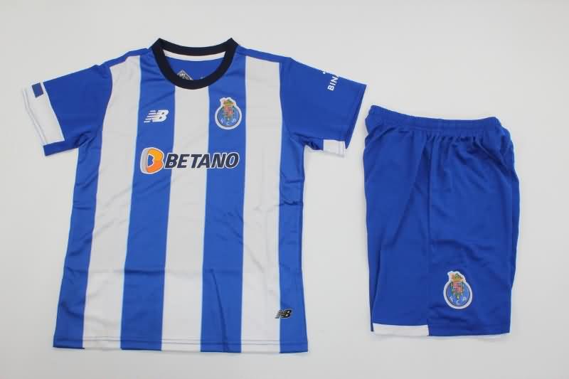 Kids Porto 23/24 Home Soccer Jersey And Shorts