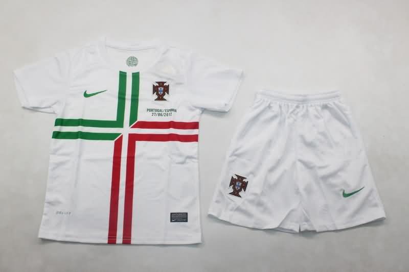 Kids Portugal 2012 Away Soccer Jersey And Shorts