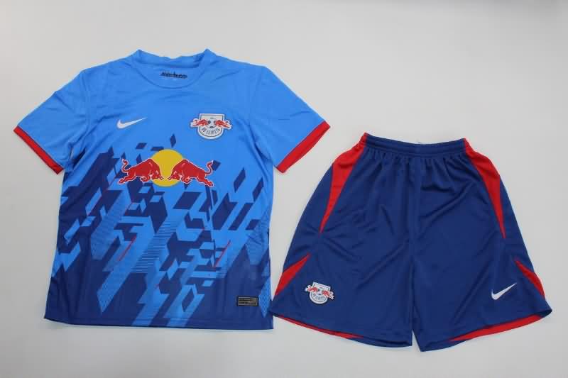 Kids RB Leipzig 23/24 Third Soccer Jersey And Shorts