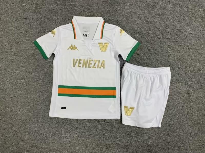 Kids Venezia 23/24 Away Soccer Jersey And Shorts