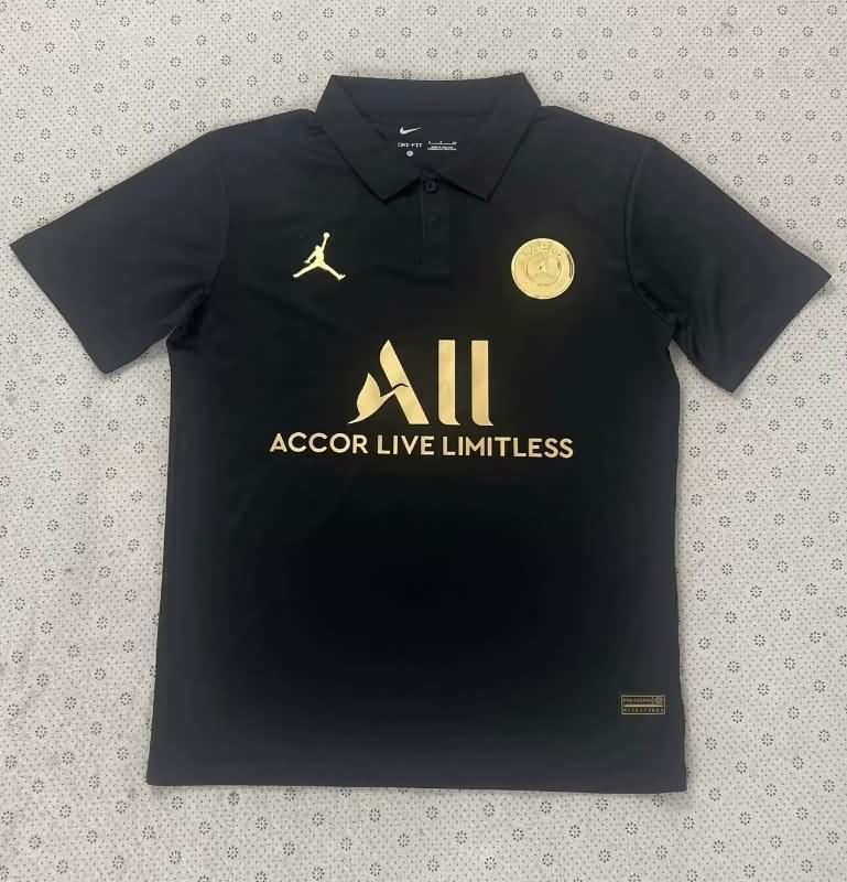 AAA Quality Paris St Germain 23/24 Black Polo Soccer T-Shirt