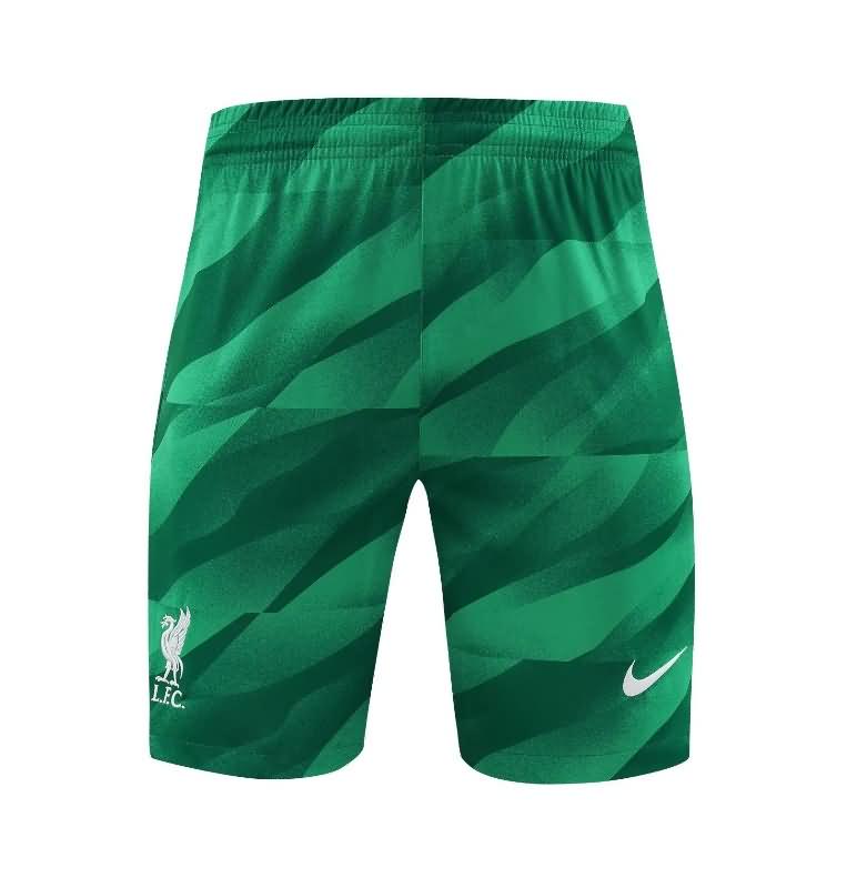 AAA Quality Liverpool 23/24 Goalkeeper Green Soccer Shorts