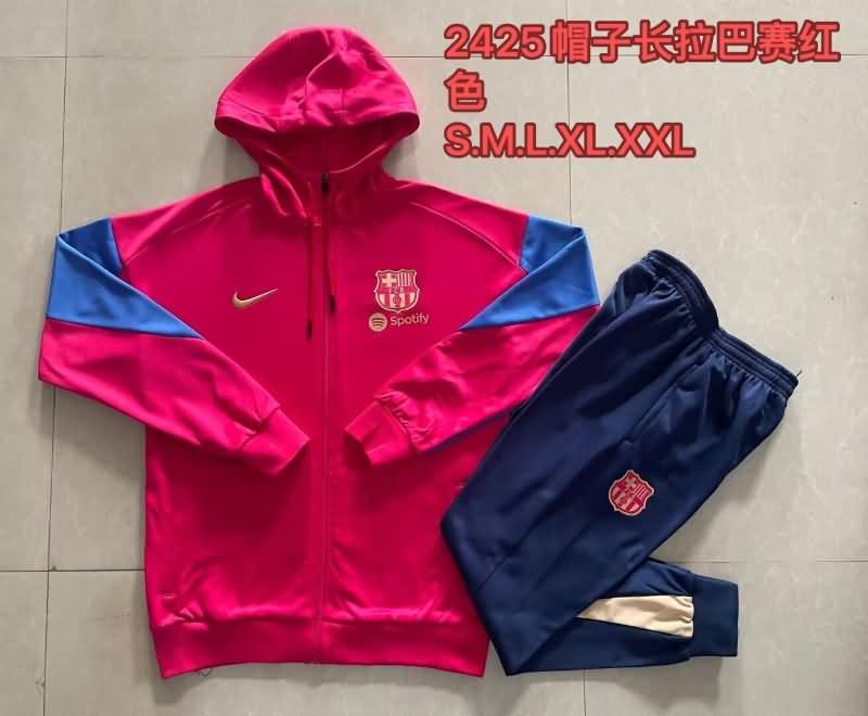 AAA Quality Barcelona 23/24 Red Soccer Tracksuit 02