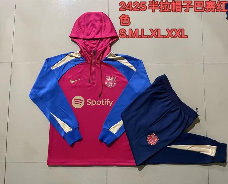 AAA Quality Barcelona 23/24 Red Soccer Tracksuit 03