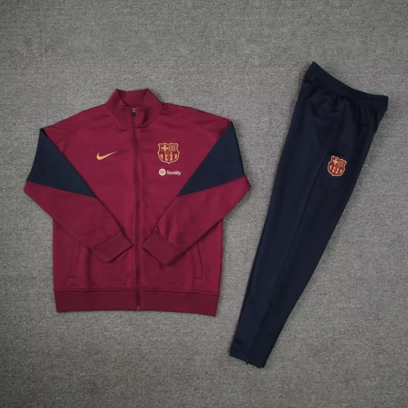 AAA Quality Barcelona 23/24 Red Soccer Tracksuit 04