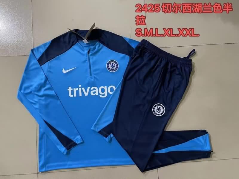 AAA Quality Chelsea 23/24 Blue Soccer Tracksuit