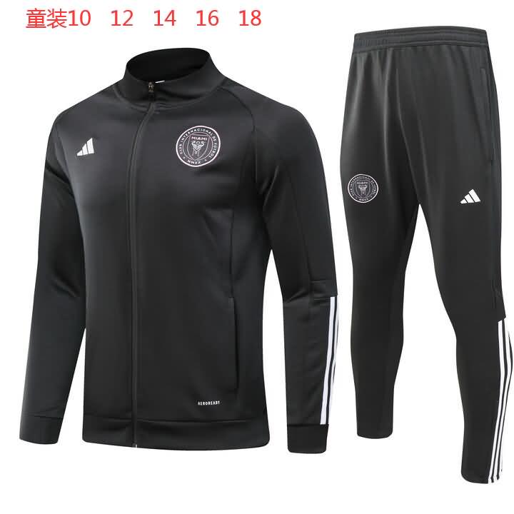 Kids AAA Quality Inter Miami 23/24 Black Soccer Tracksuit