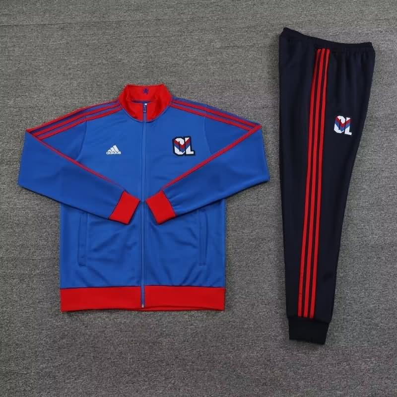 AAA Quality Lyon 23/24 Blue Soccer Tracksuit
