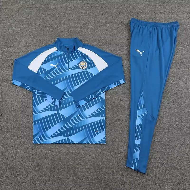 AAA Quality Manchester City 23/24 Blue Soccer Tracksuit