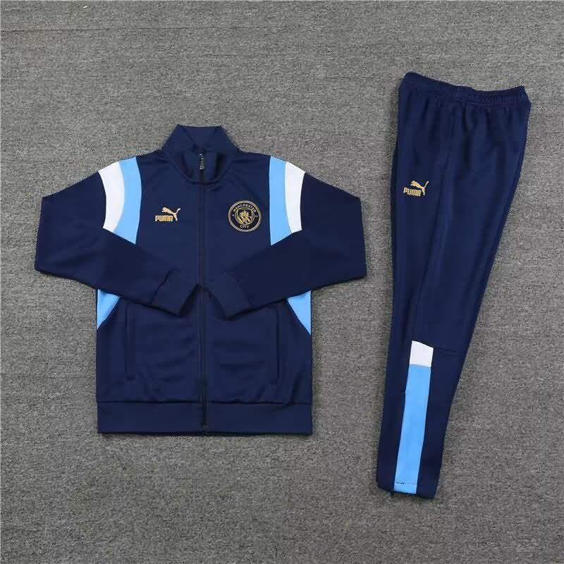 AAA Quality Manchester City 23/24 Dark Blue Soccer Tracksuit