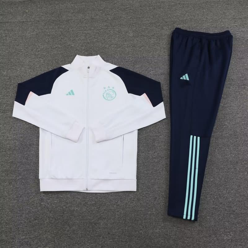 AAA Quality Marseilles 23/24 White Soccer Tracksuit